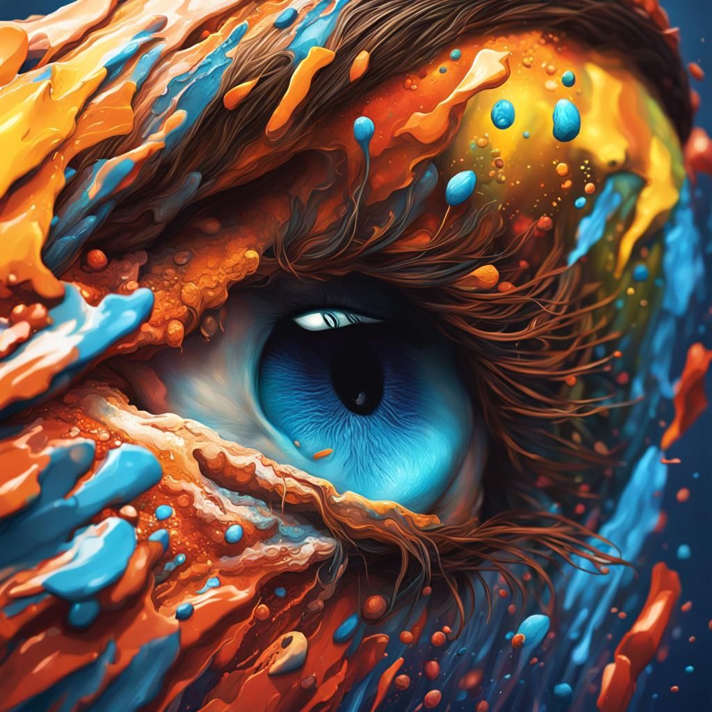 Hyperrealistic Cocoon in Splash Art Style