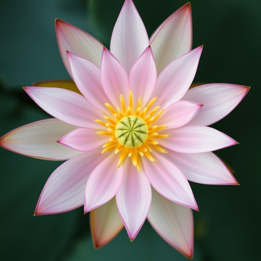 Surreal Floral Mandala in Soft Pastel Hues