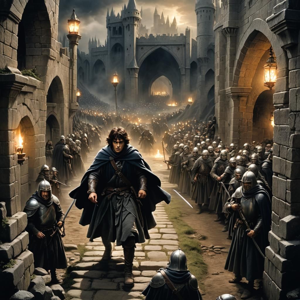 Frodo Hiding in Minas Tirith: An Epic Scene