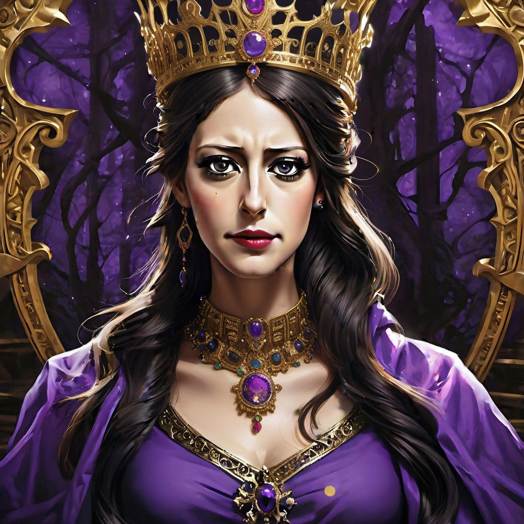 Dark Fantasy Royal Skeleton in Ornate Jewelled Crown