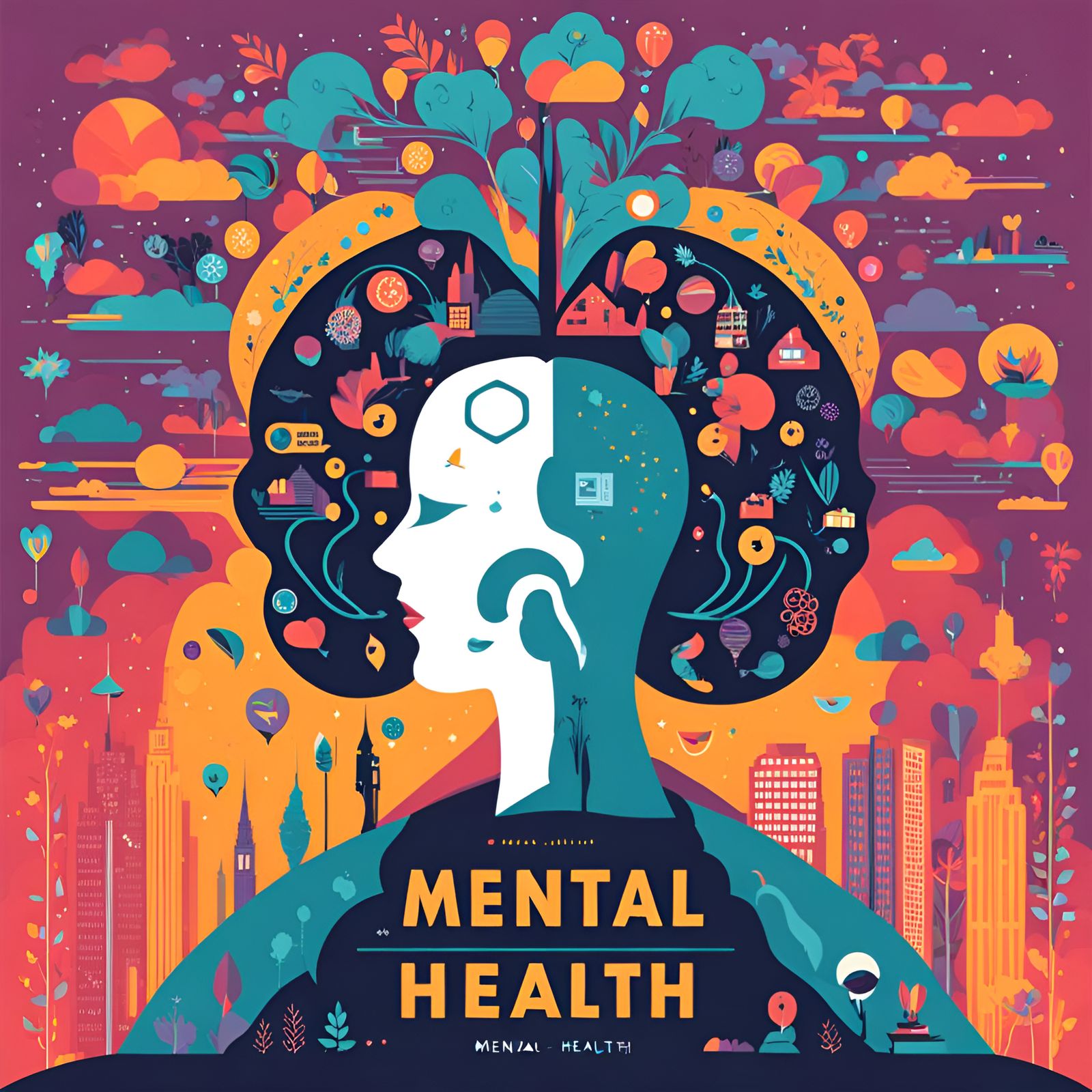 Visual Interpretation of Mental Health Concept