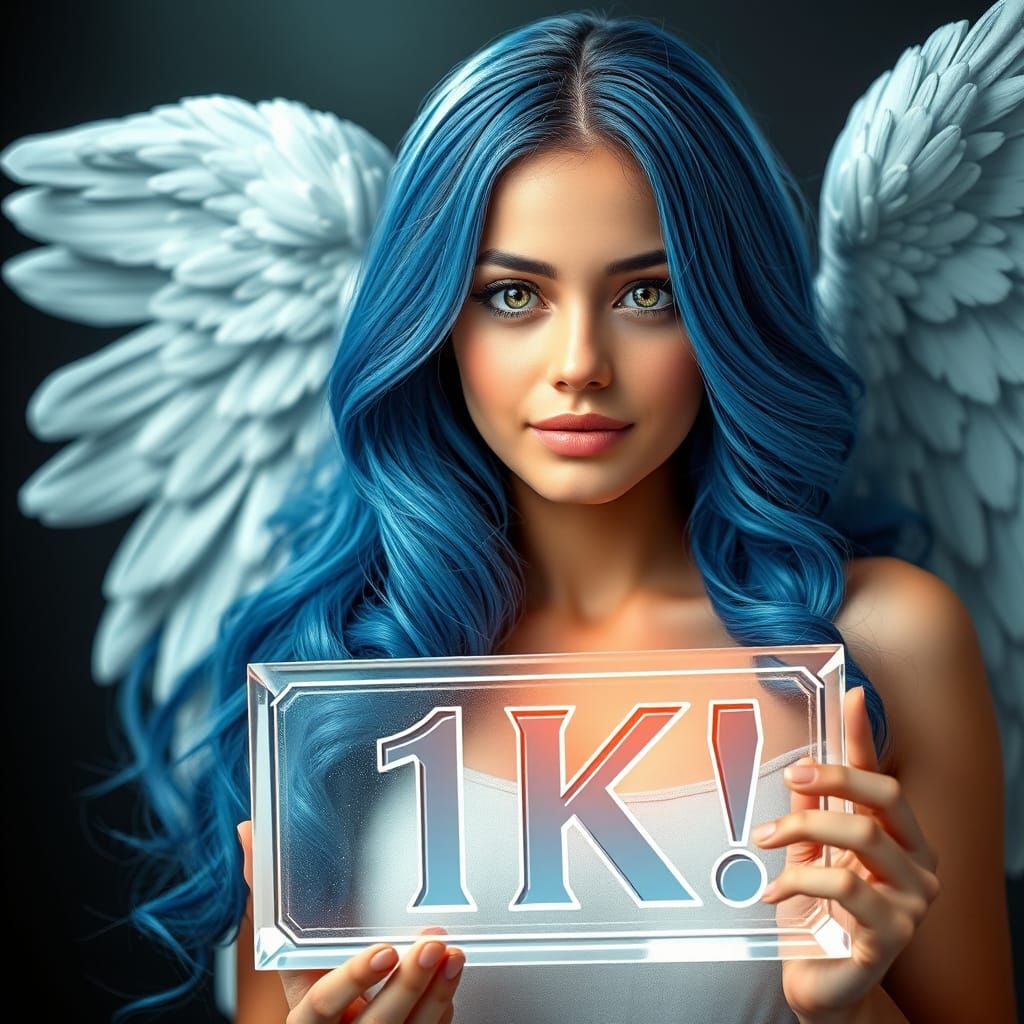 Stunning Angel Woman Celebrates Milestone in Ethereal Beauty