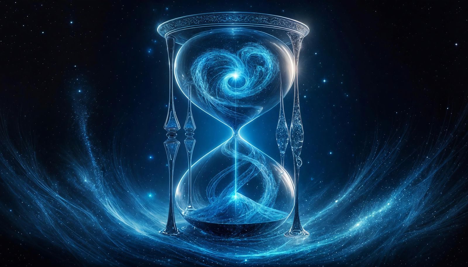 Nebula Blue Hourglass
