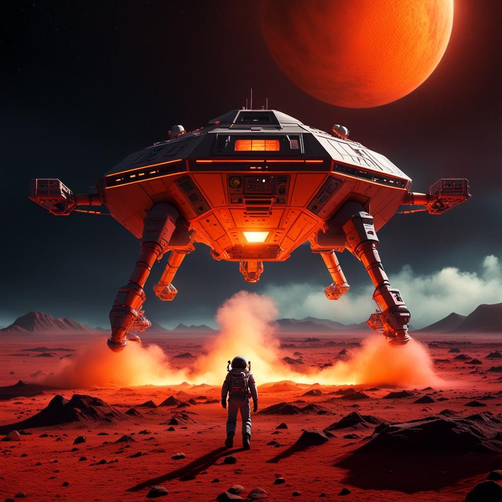 Exo-lander Lands on Crimson Alien World