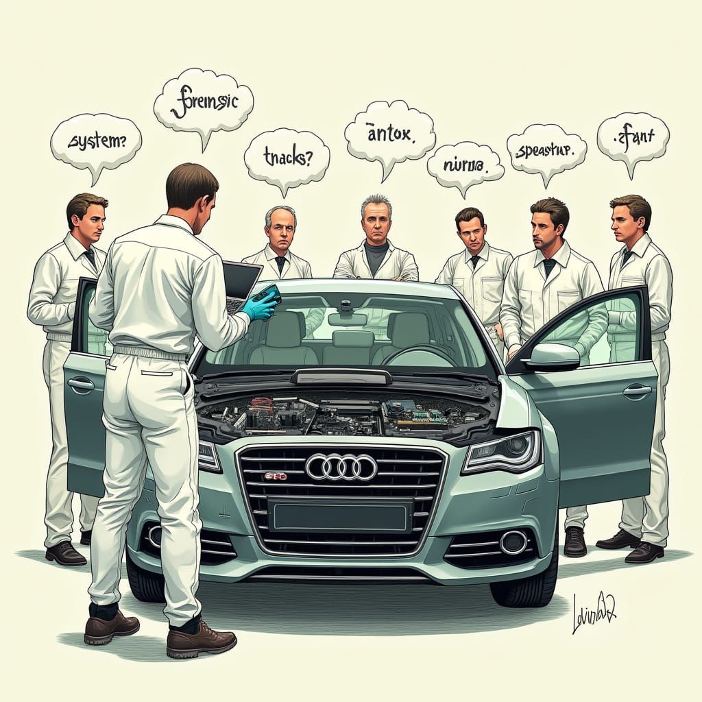 Forensic Investigation of a 2013 Audi, Digital Art