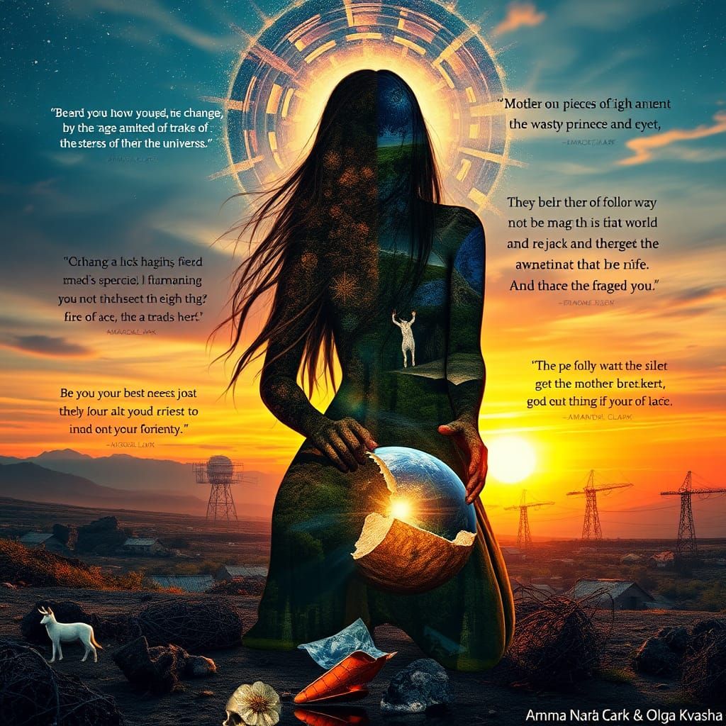 Mother Nature Bio Art Collage in 8K