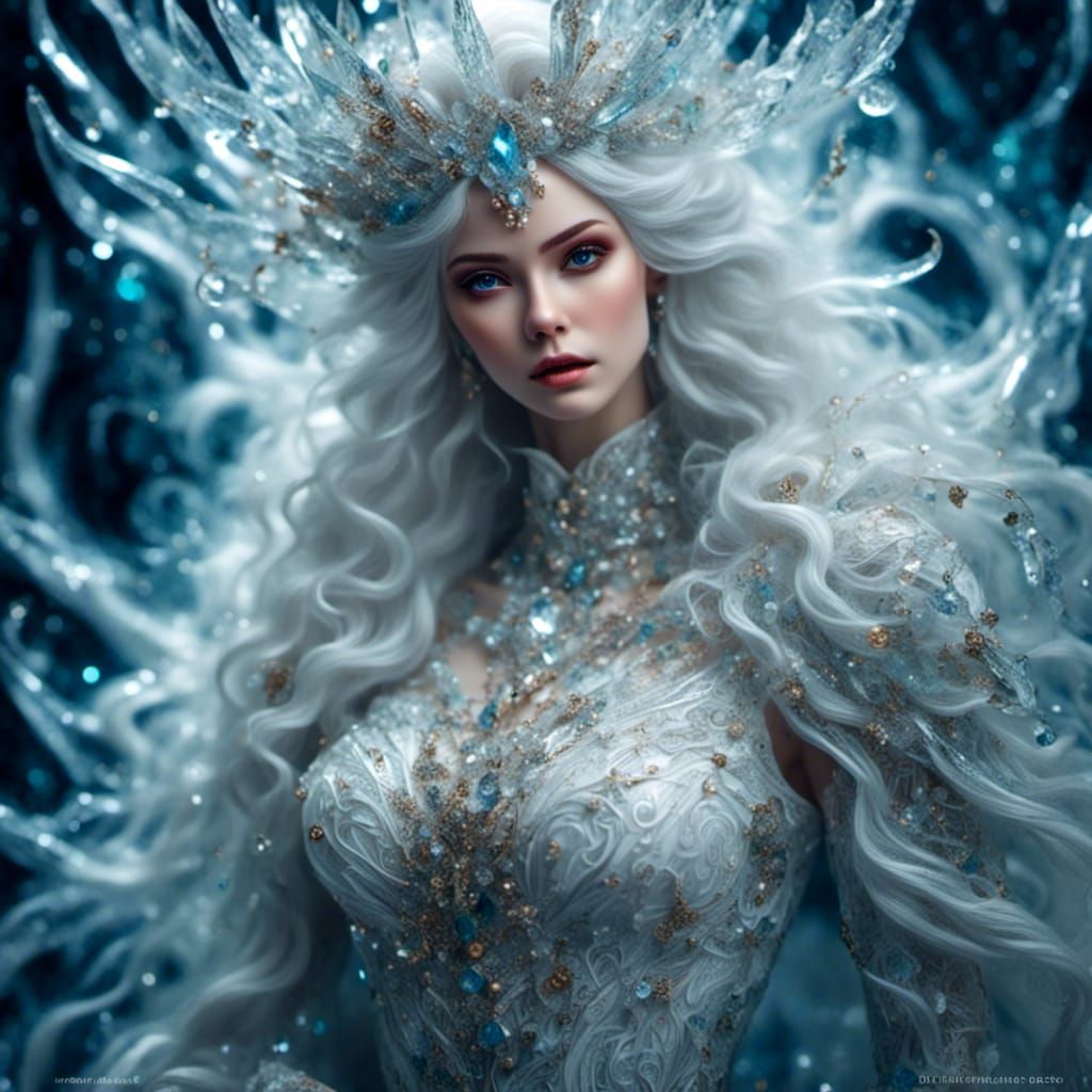 Hyperrealistic Portrait of the White Witch
