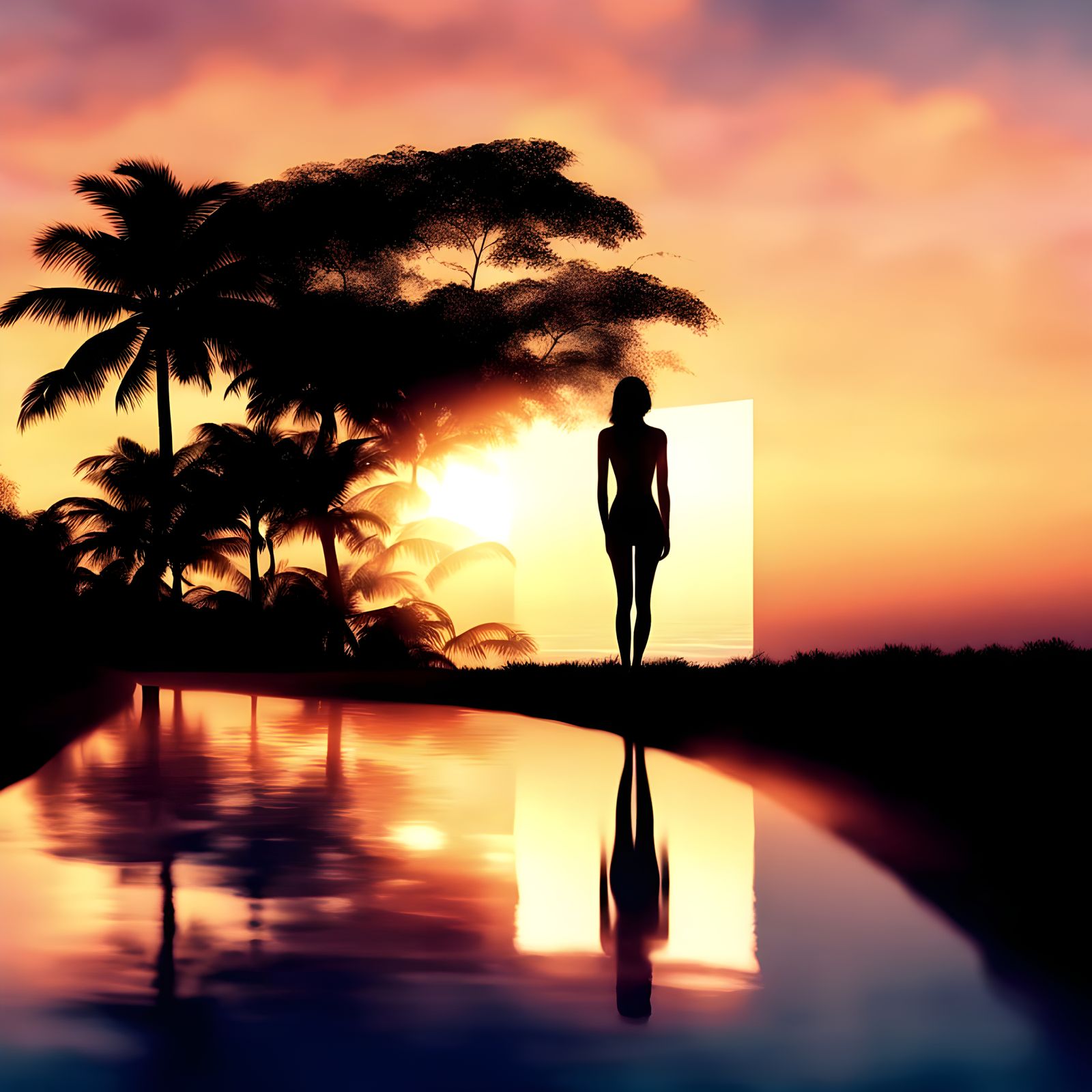 Serene Sunset Escape at Infinity Pool