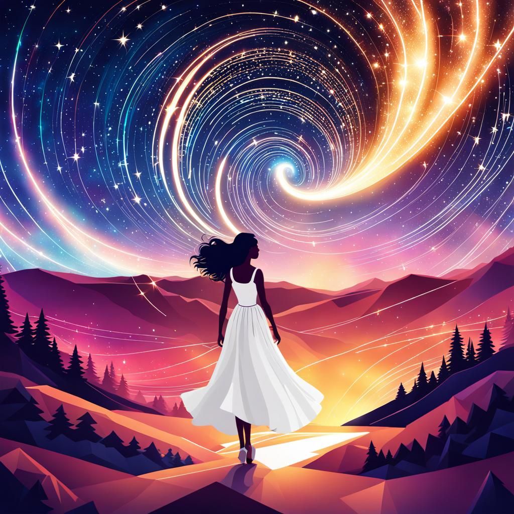 Sparklecore Girl Observes Milky Way Galaxy