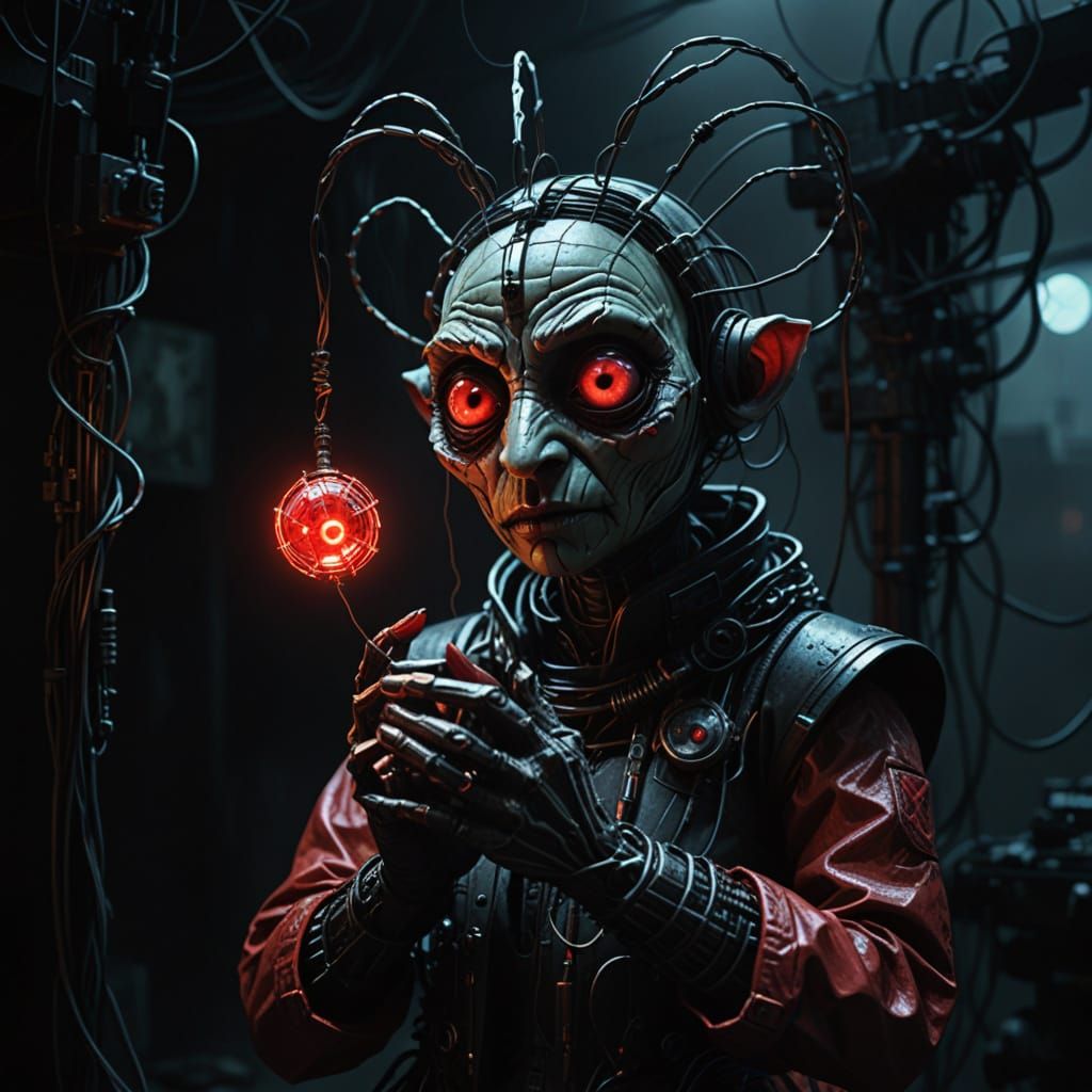 Mother Gooseberry's Dark, Gritty, Industrial Sci-Fi Portrait