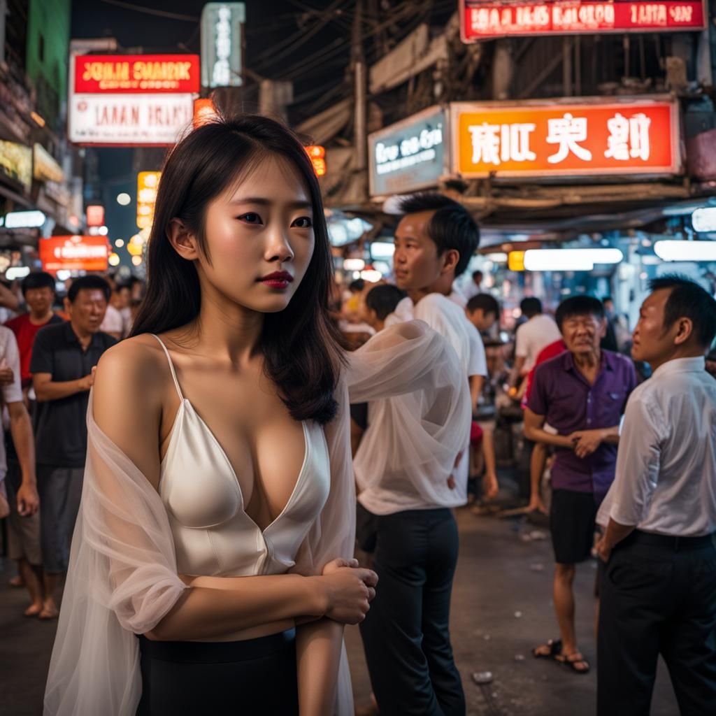 Bangkok Night Scene: Vibrant City Lights