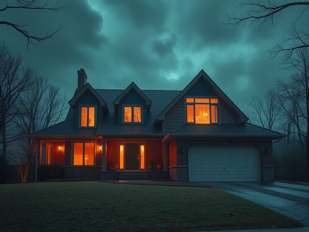 Surreal Modern Home Captures Haunting Phenomenon