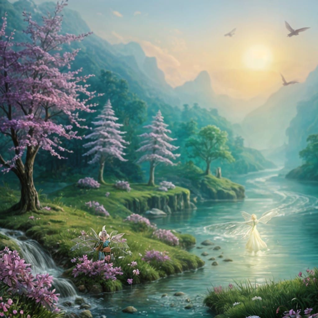 Ethereal Fairy with Glowing Wings