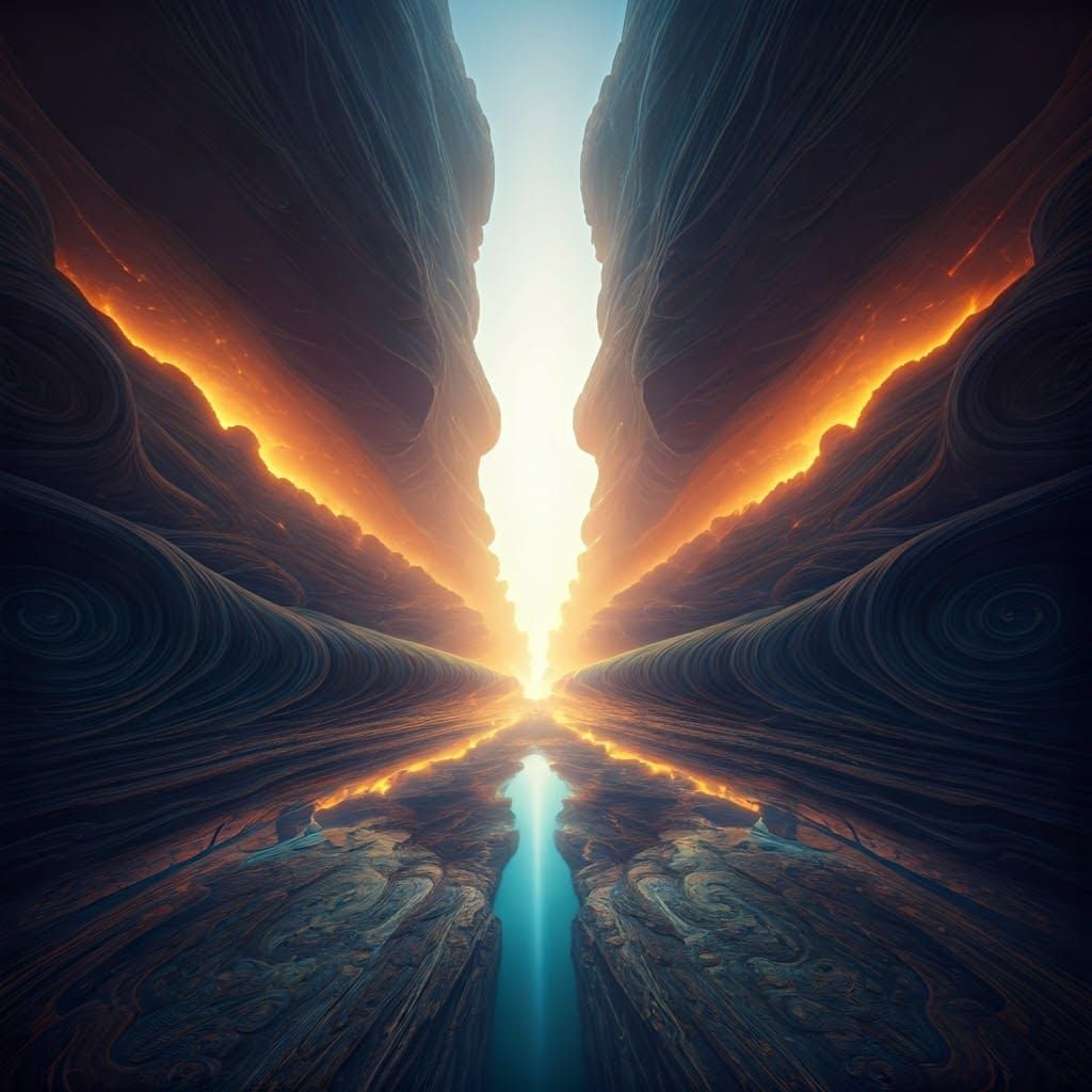 Epic Cinematic Landscape in Digital Matte Painting Style