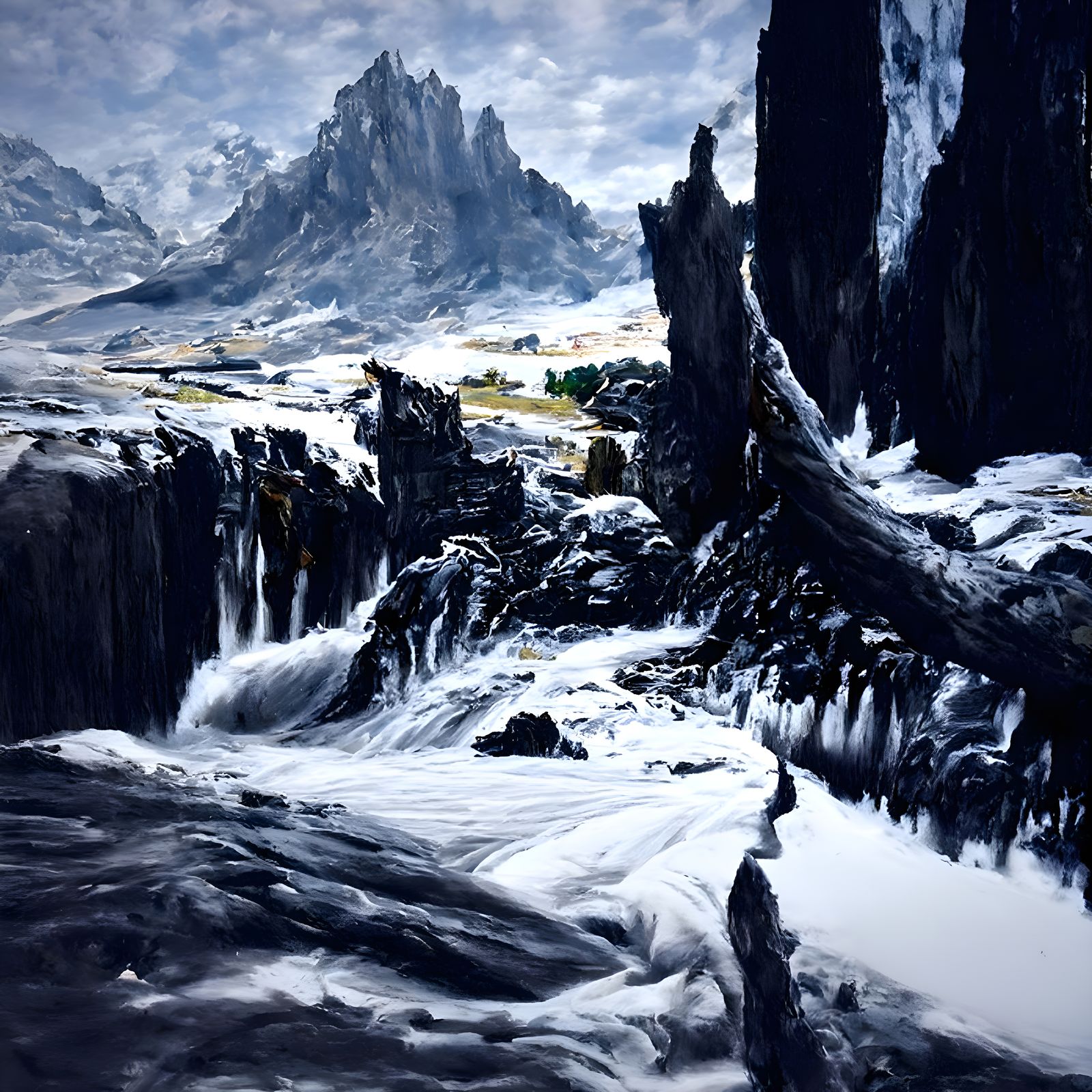 Epic Game of Thrones Landscape Oil Painting