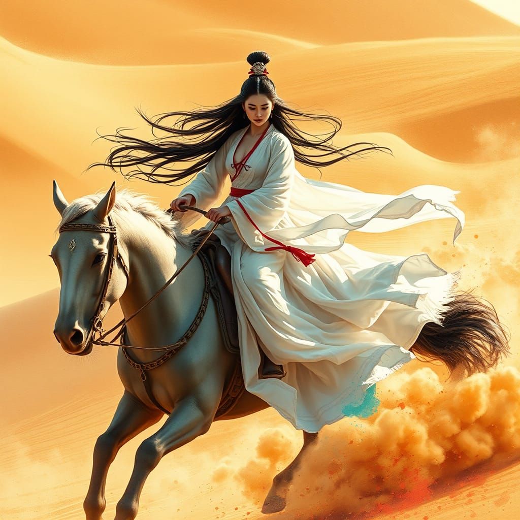 Chinese wuxia bandit princess