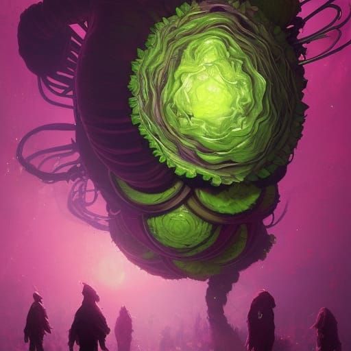 Candy Cabbage: Sinister Sci-Fi Horror Art