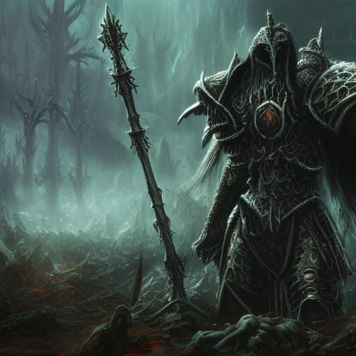 High Gothic Death Knight in Putrid Swamp