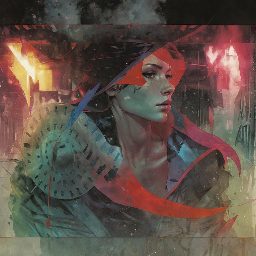 Dramatic Comic Book Cover Art