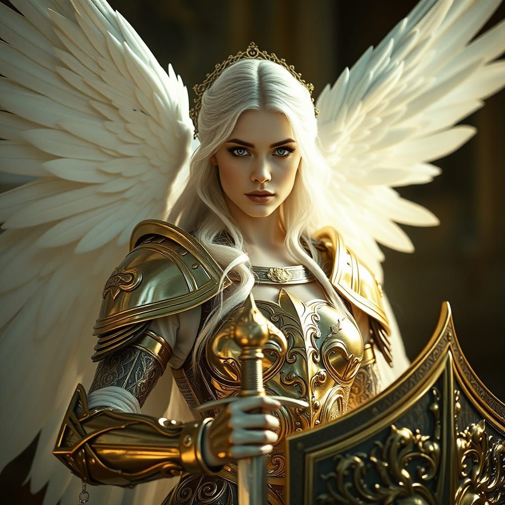 Ethereal Warrior in Golden Armor