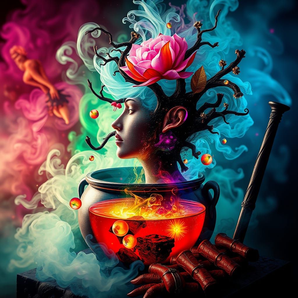 Eternal Life Potion Born from Witch's Brew