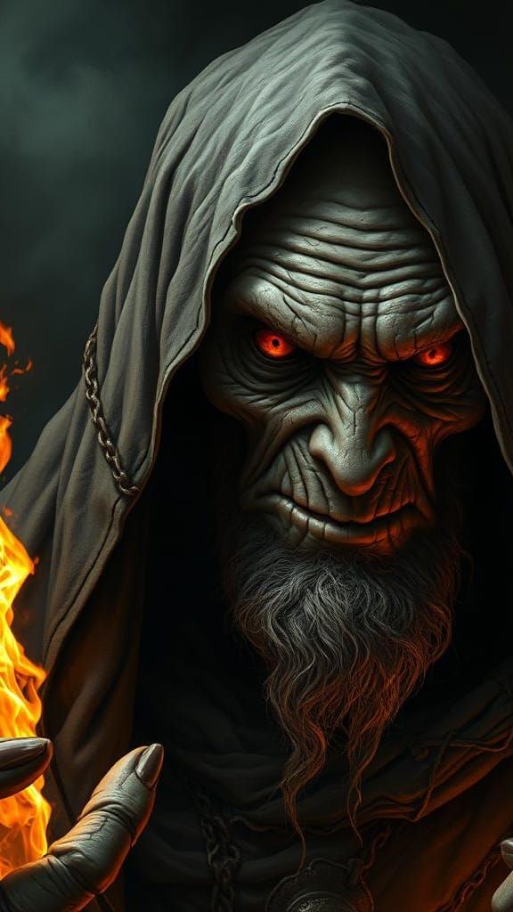 Malevolent Shaman Watching, Horror Aesthetic