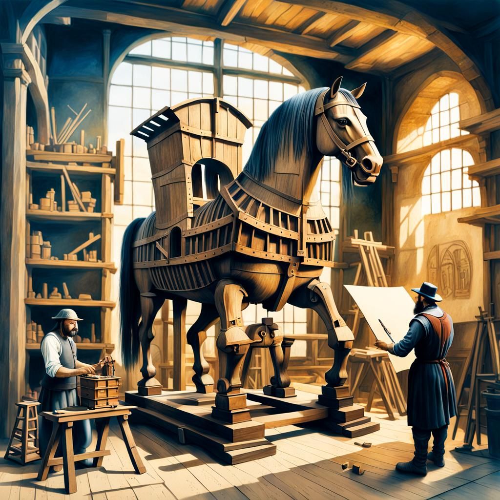 Da Vinci's Renaissance Workshop: Building the Trojan Horse