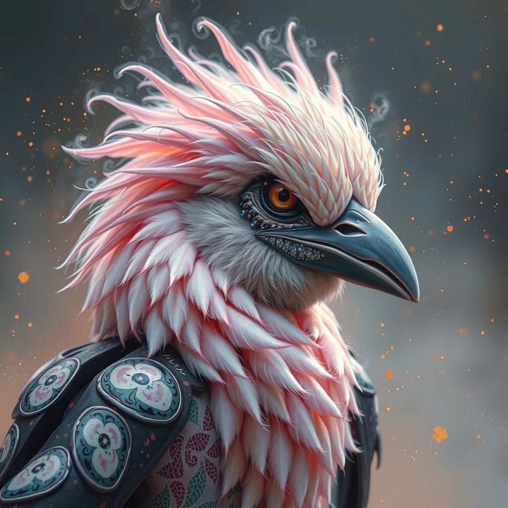 Gothic Museum: Tropical Horror Bird in Hyperrealism