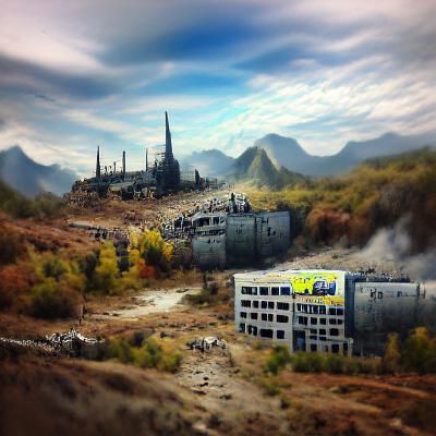 Detailed Matte Painting Inspired by Fallout