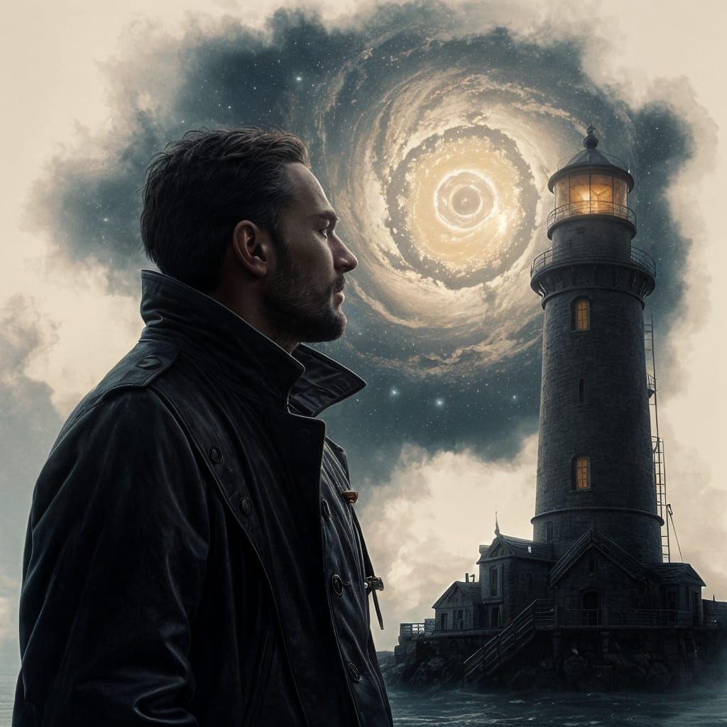 Lighthouse Keeper in Space, Engraving Style