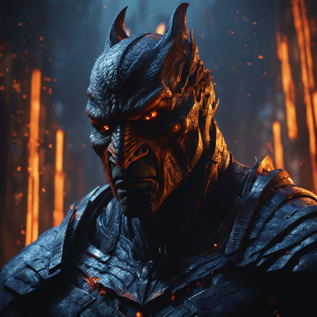 Cinematic Fusion Portrait in Dark Knight Rises Style