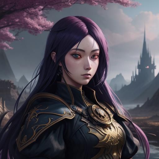 Anime Girls in Detailed Fantasy Concept Art