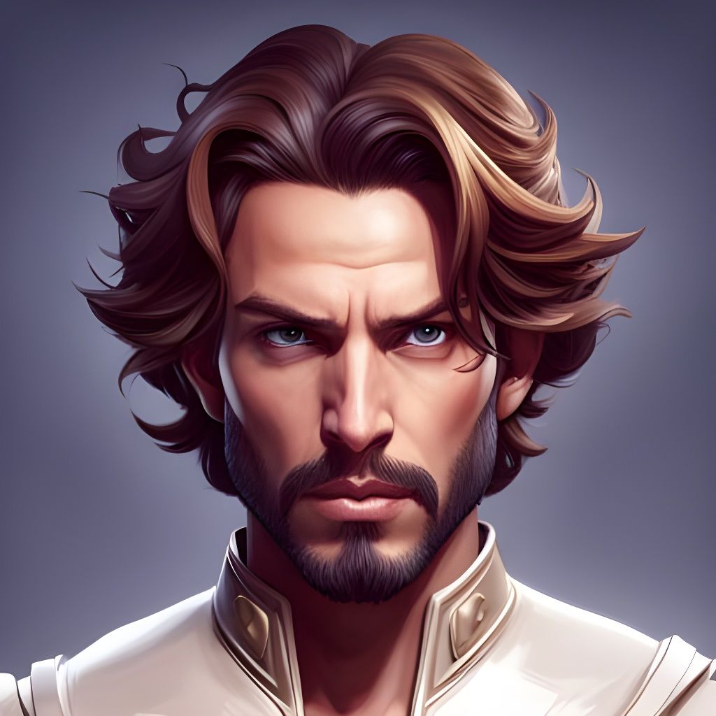 Fantasy Prince Portrait in Dynamic Lighting