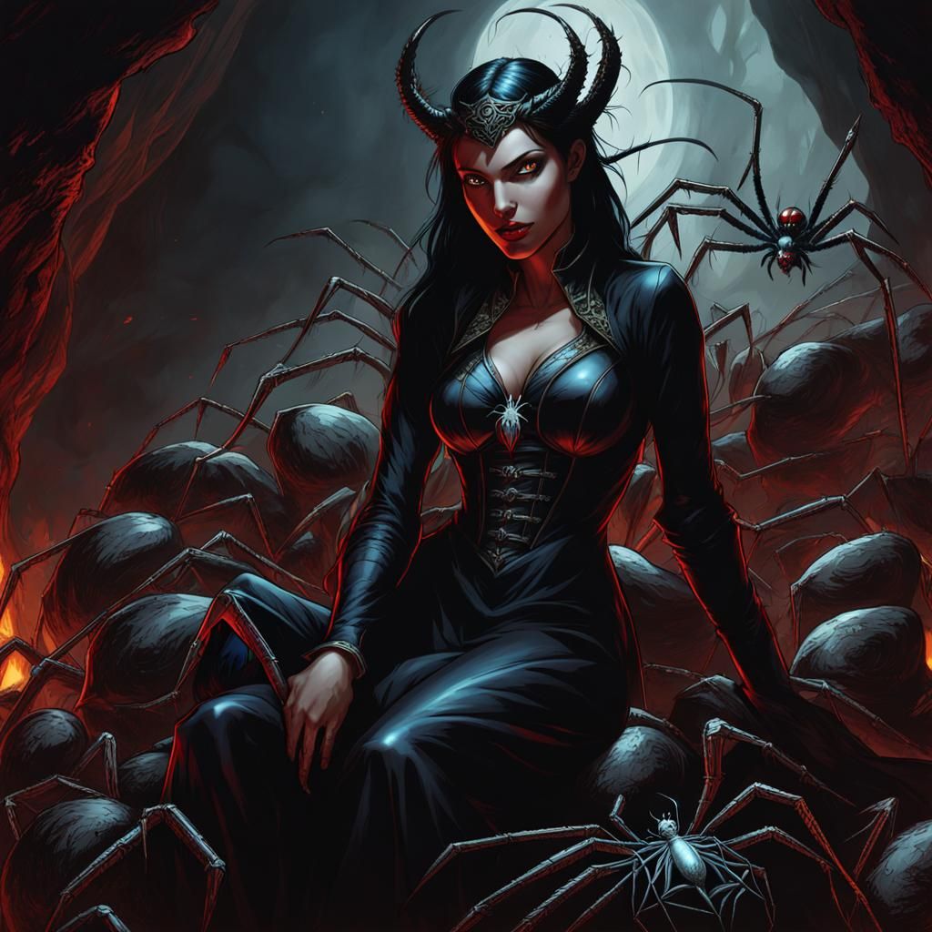 Black Widow Demoness, and her cluster of babies