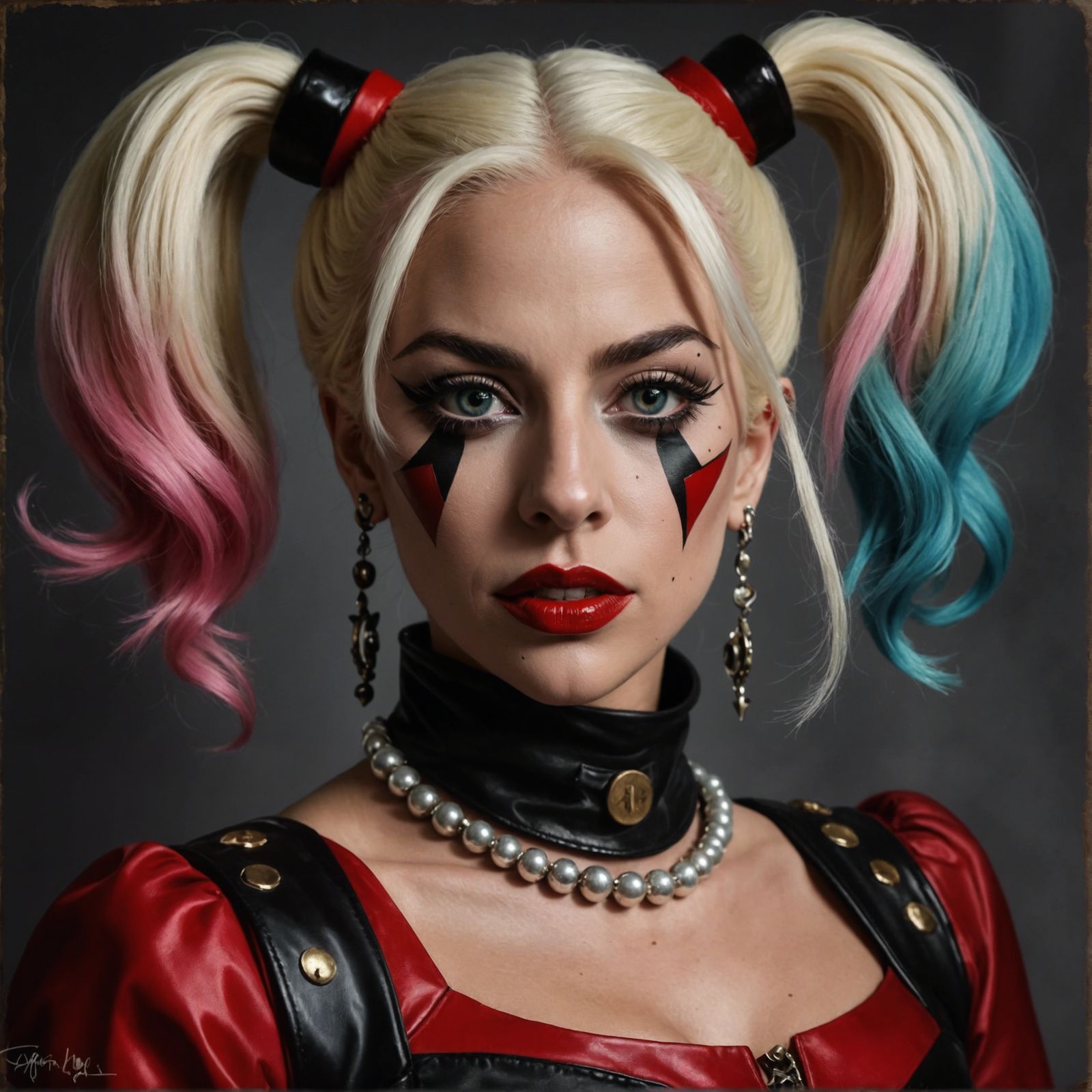 Lady Gaga as Harley Quinn Portrait