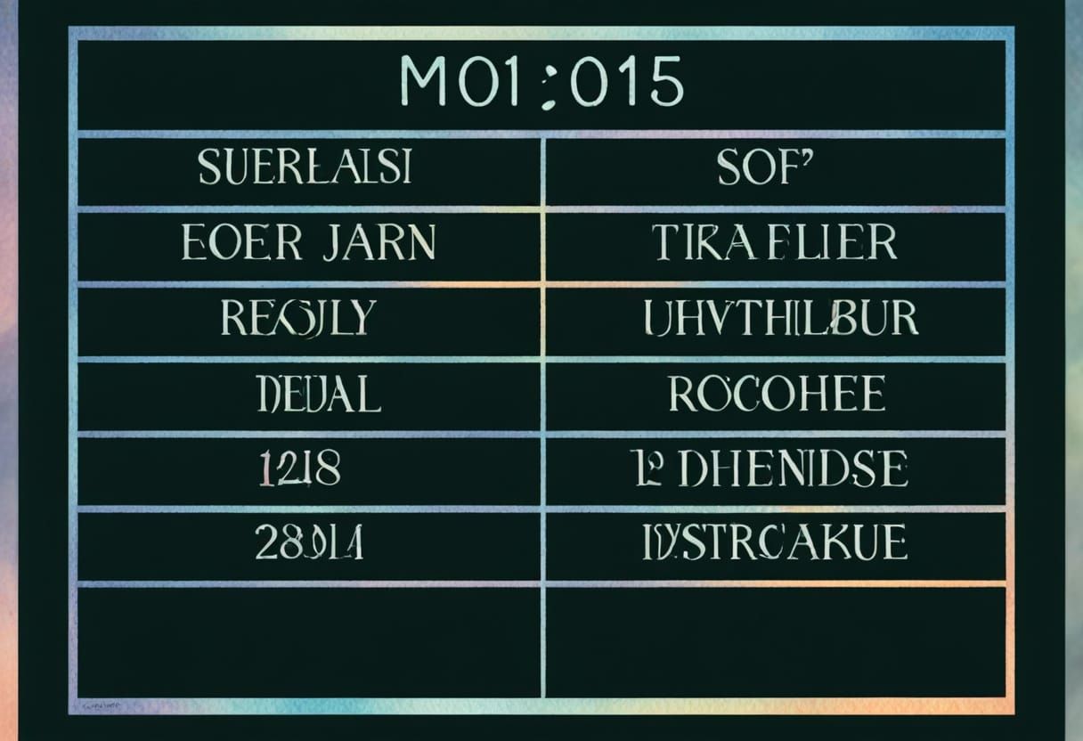 Surreal Calendar Pages in Dreamlike Digital Art