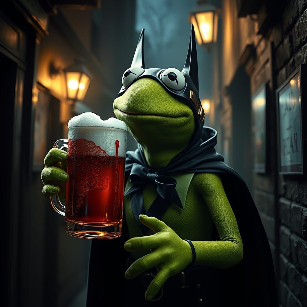 Batman in a Darkly Lit Victorian Alley