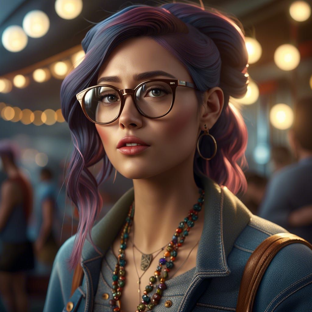 Gorgeous hipster female v.1