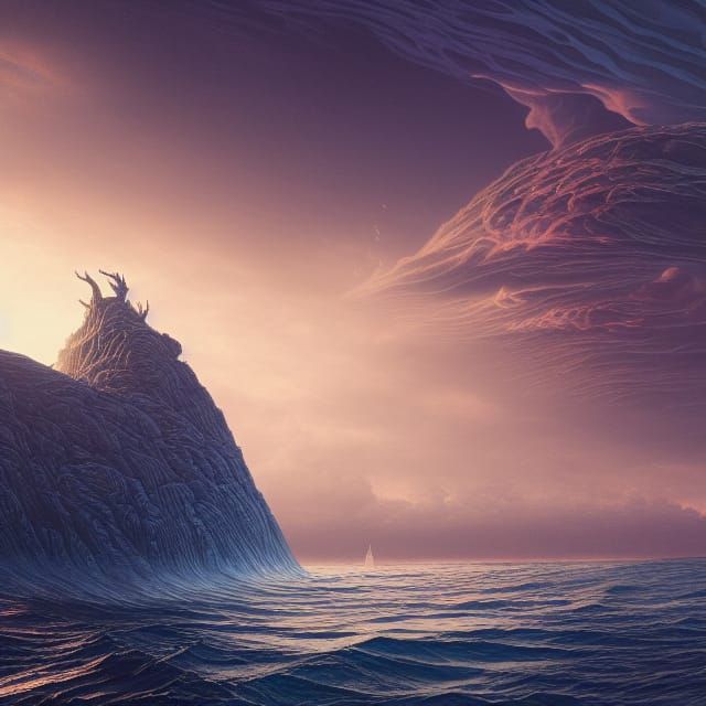 Oceanic Feeling: Colorful and Hyperdetailed Romanticism