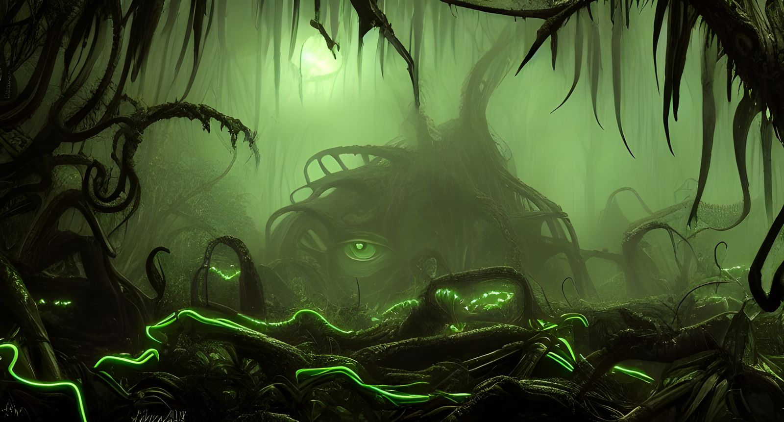 Sinister Alien Jungle Landscape in Unreal Engine 5