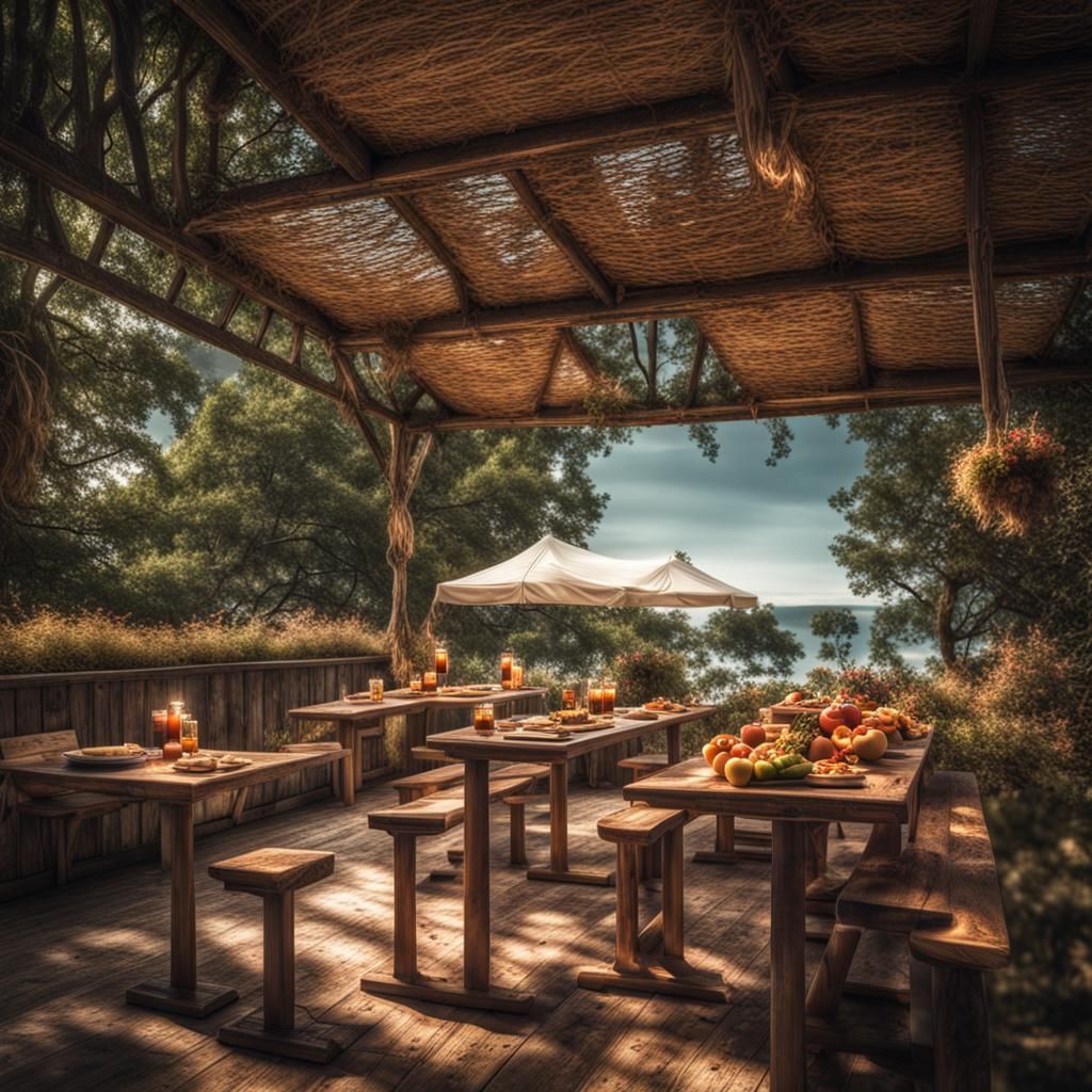 Hyperrealistic Sesfood Summer Text Image