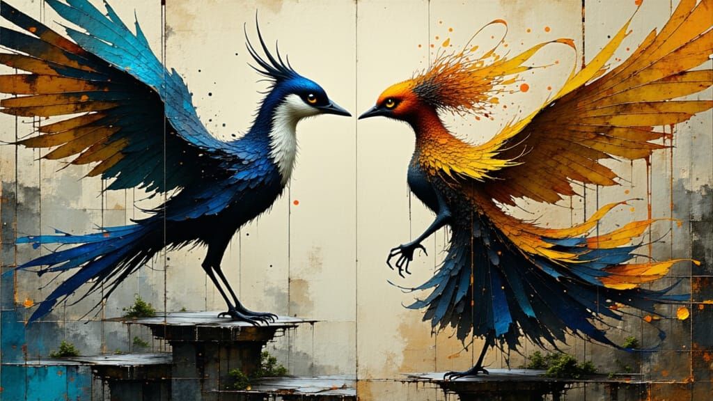 Mythical Bird-Maidens' Mating Dance: A Hyper-Maximalist Mast...