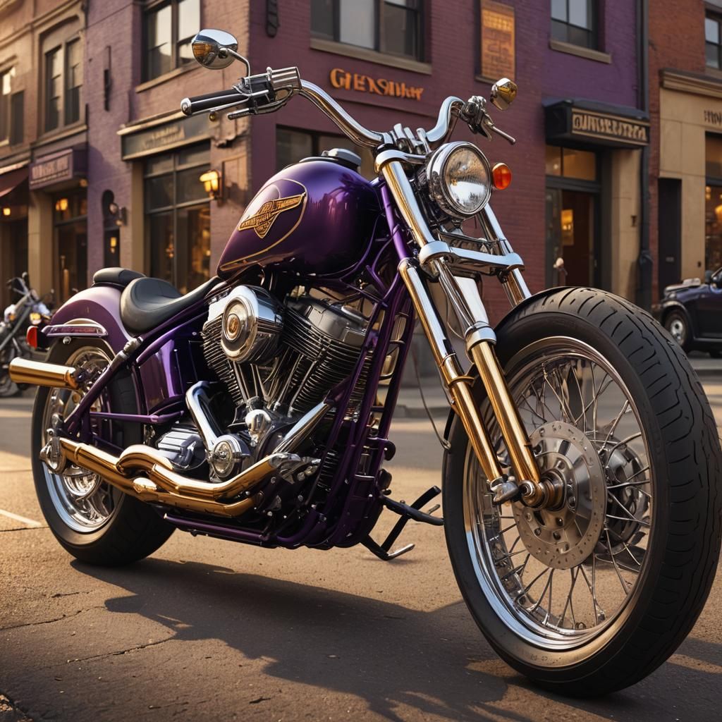 1969 Harley Davidson with chopper front extension