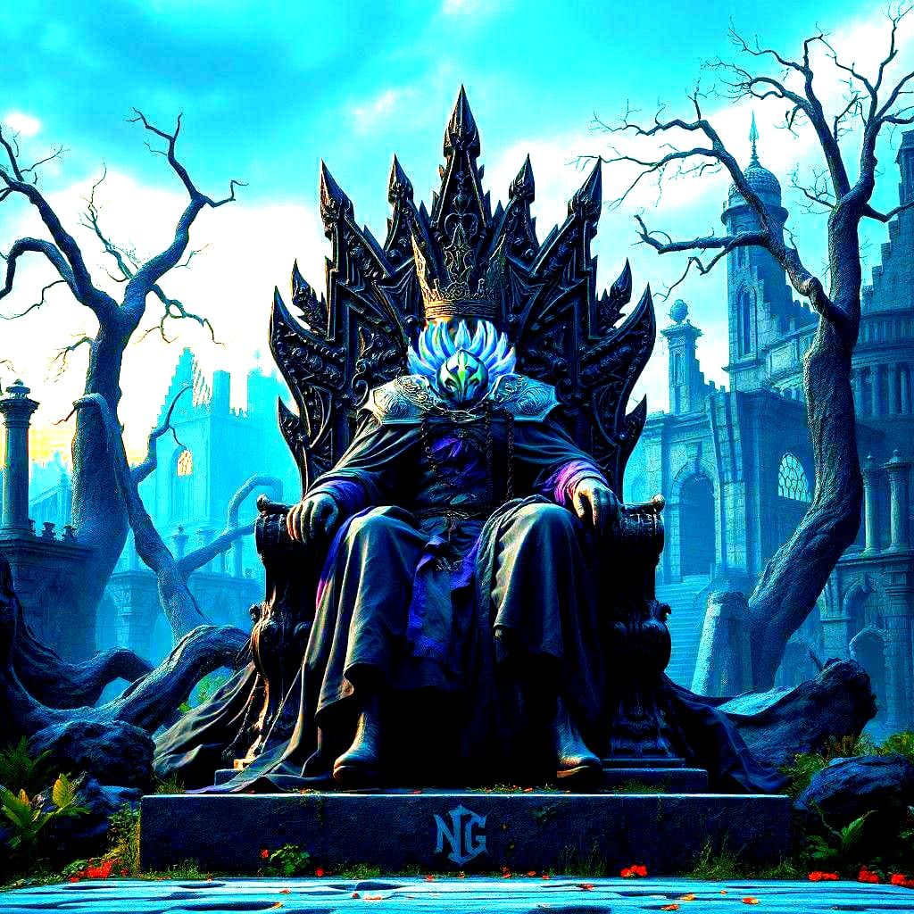 Fantastical King in Detailed Matte Painting