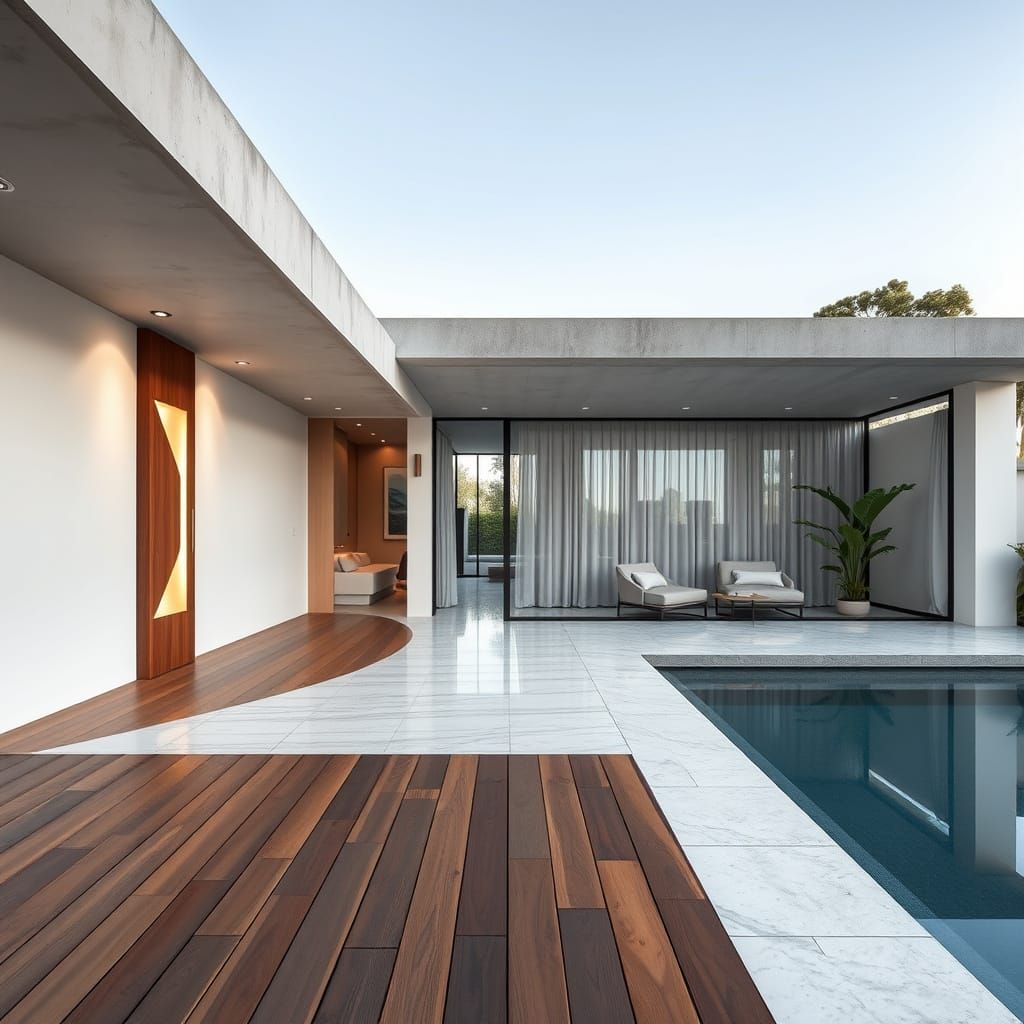 Modern Concrete Bungalow with Luxury Finishes and Clean Arch...