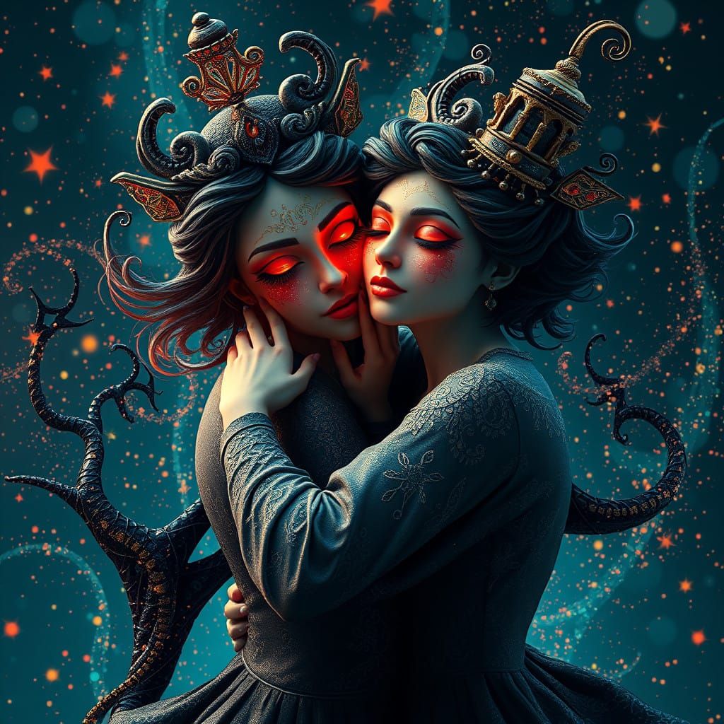 Ethereal Dance in a Fantastical Realm