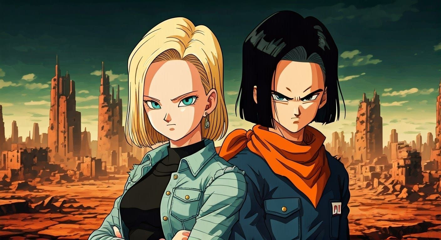 Android 18 and Android 17 (Dragon Ball Z)