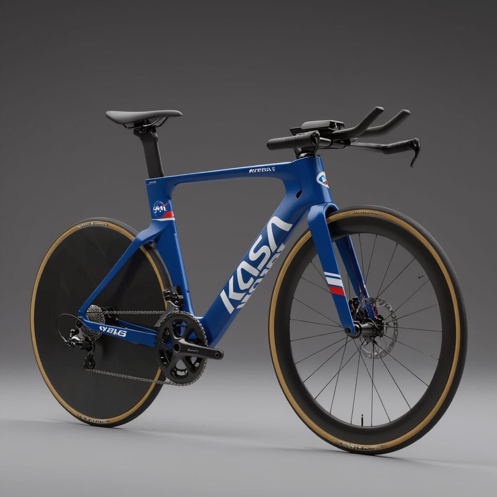 KU Cycle Time Trial Bicycle with Aero Forks Rendering