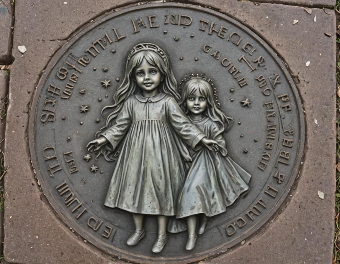ghostly woman sewer grate lost child misty tokens