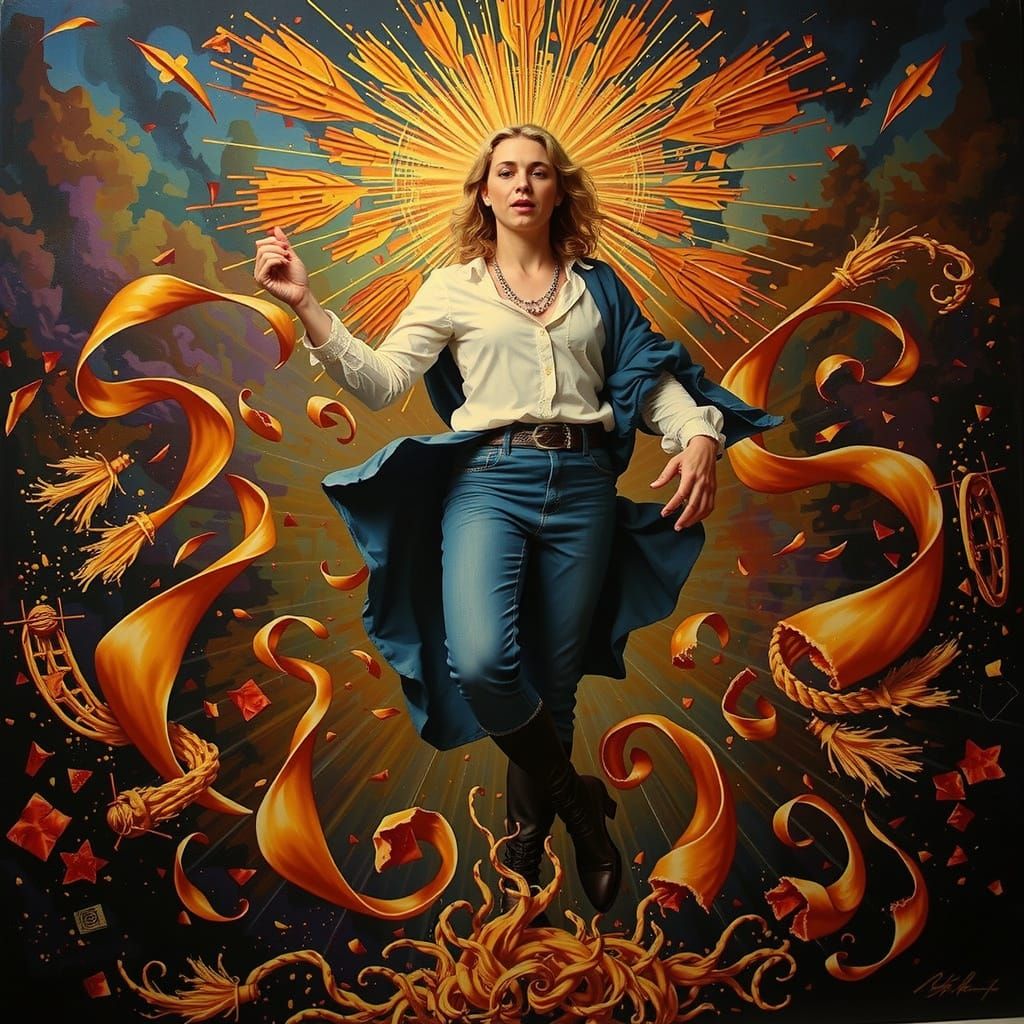 Abstract Forms Of Twisting And Warping Shapes